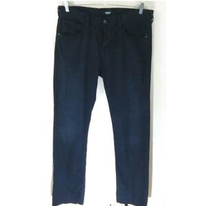 Hudson Washed Black Straight Leg Jeans